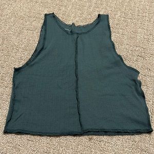 American Eagle double material cropped tank